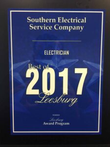 SESCOS Town Leesburg Business Award 2017 - Best Electrician