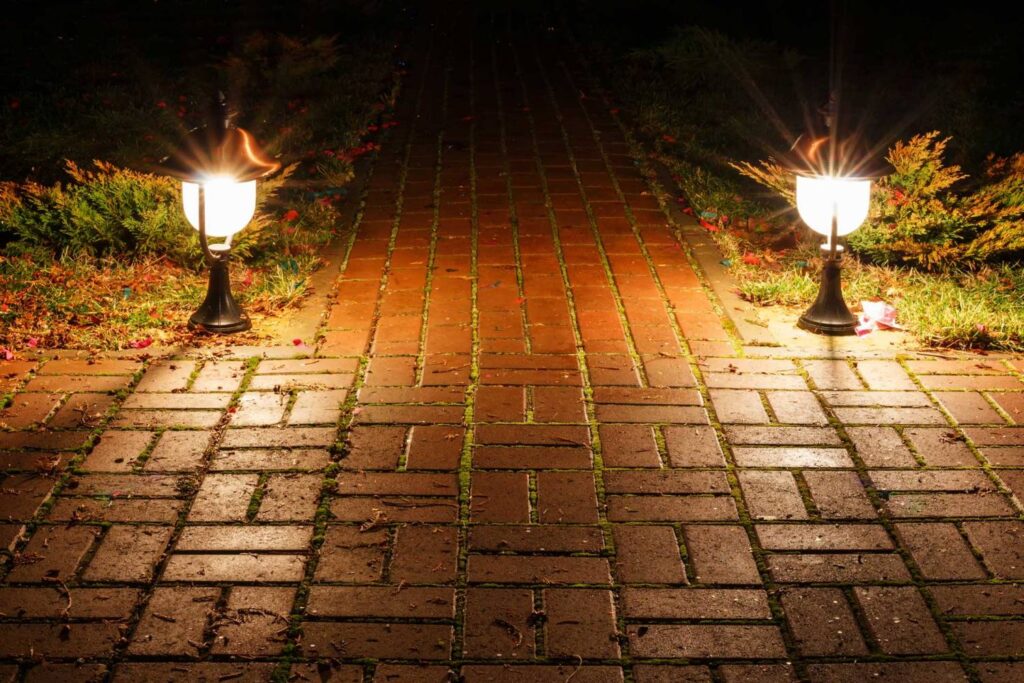 Image of LED lighting for walkways steps and decking by SESCOS Leesburg VA