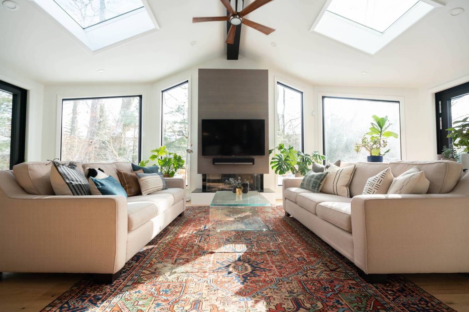 Cathedral ceiling fans with lights sales