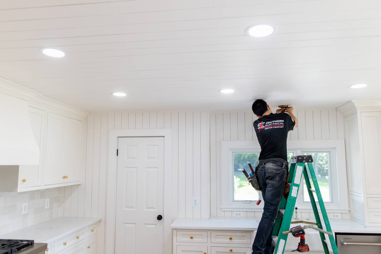 image of led lighting in kitchen space